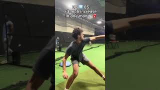 Velocity transformation ⛽️ how to throw harder 💪 #baseball #shorts #mlb #pitching #sports #athlete