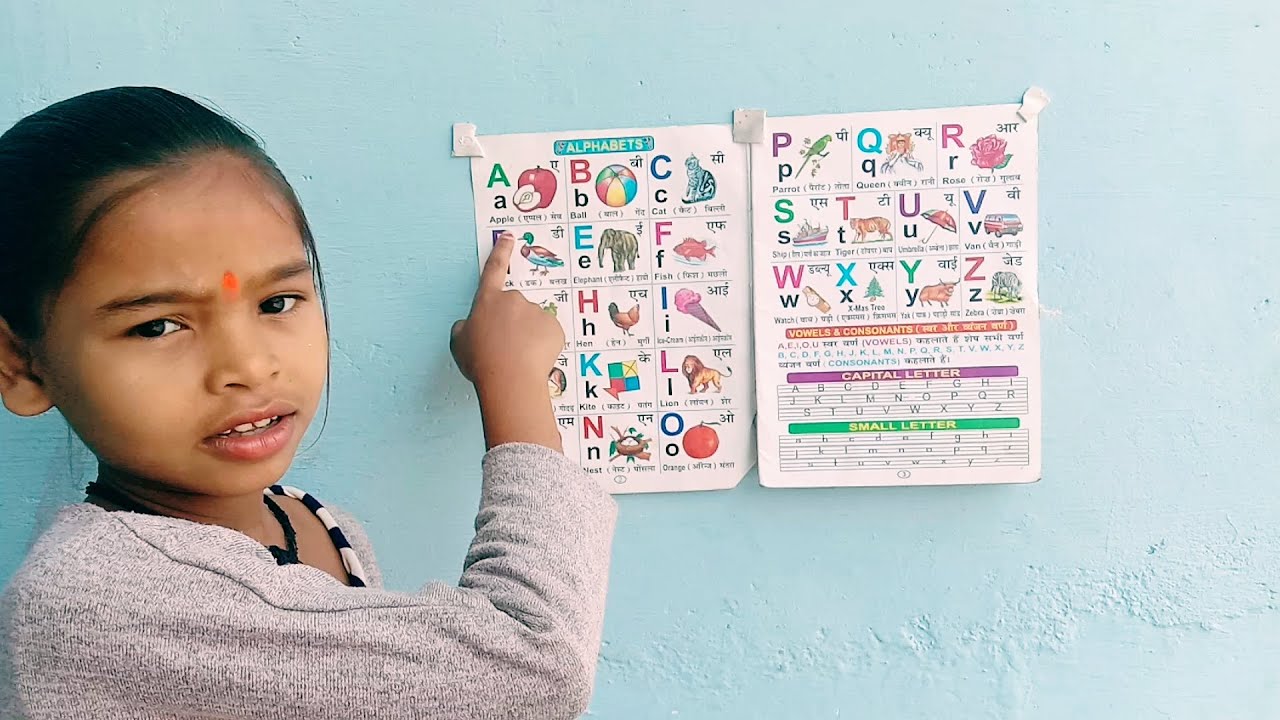 Learning kids, A for Apple, Alphabets in hindi, Alphabets, Nursery
