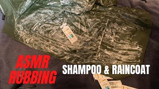 ASMR Rubbing Shampoo on Raincoat 15 mins [No Talking]