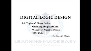 BinaryCodes : Weighted Codes : Self Complementing Codes : BCD code