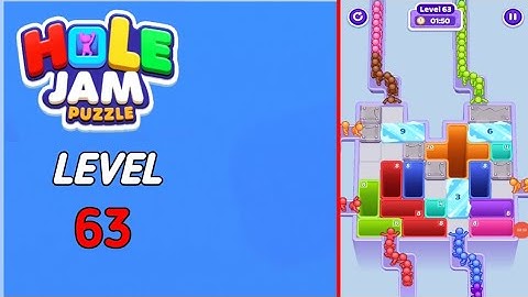 Hole Jam level 63 walkthrough solution 