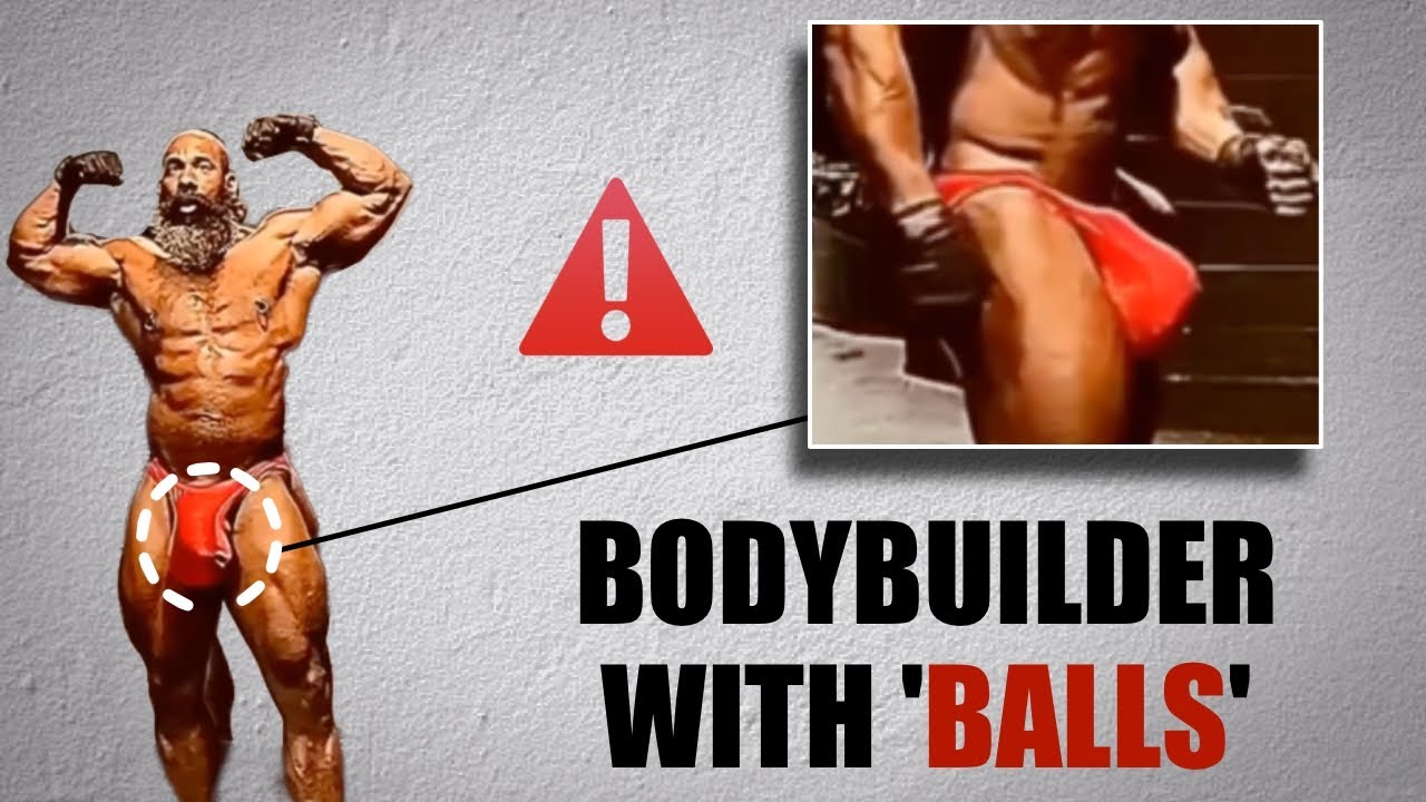 Bodybuilder big balls