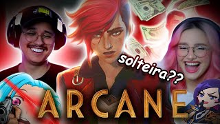 RIMOS MUITO com ARCANE E A BRIGA DOS POBRES VS RICOS | TsukiUraya