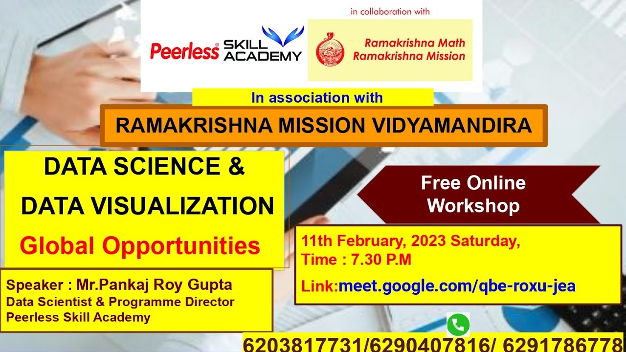 Workshop on 'Data Science & Data Visualization: Global Opportunities'//Peerless Skill Academy//RKMVM