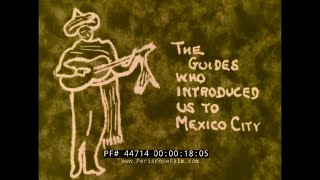 1950s HOME MOVIE  VISIT TO MEXICO CITY, MEXICO & TEOTIHUACAN   RODEO & BULL FIGHT 44714