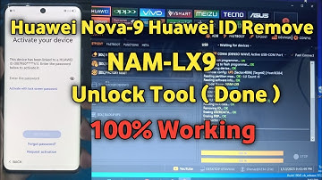 Huawei Nova 9 NAM-LX9 Huawei ID Remove Unlock Tool Done By Ad Mobile Gsm Solution