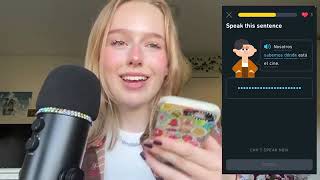 Asmr Learning Spanish Duolingo screenshot 5