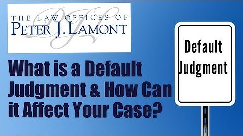 What is  Default Judgment?