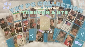 sorting & organizing my txt taehyun and ot5 collection! ❣