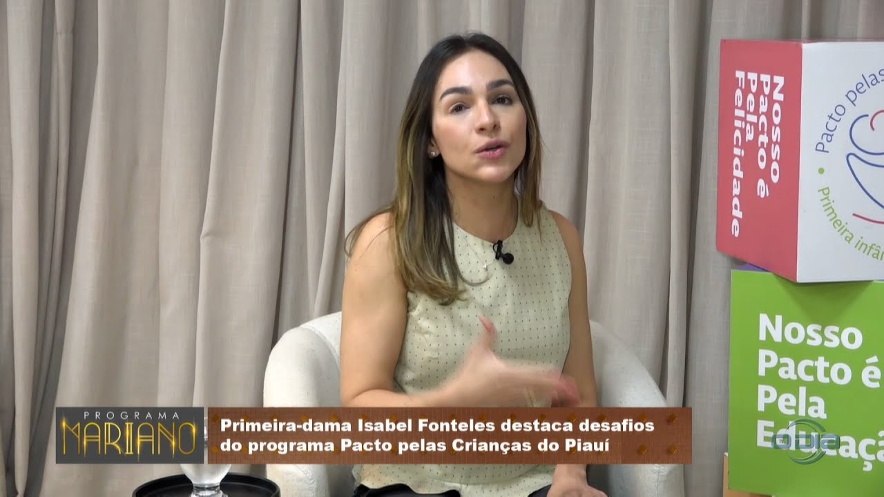 Primeira-dama Isabel Fonteles fala do programa Pacto pelas Crianças do Piauí 21 10 2023