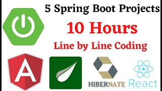 5 Spring Boot Projects in 10 Hours - Line by Line Coding 🔥
