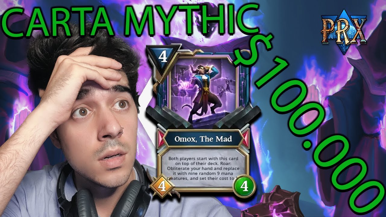Partida contra OMOX 😧 Carta Mythic de 100.000💲- GODS UNCHAINED
