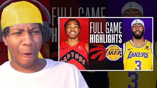 Lvgit Reacts To RAPTORS at LAKERS | FULL GAME HIGHLIGHTS | January 9, 2024