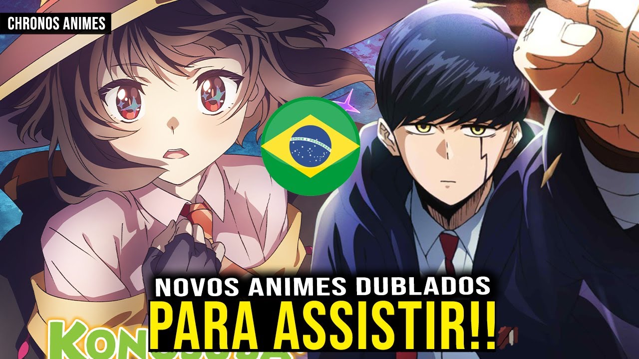 NOVOS ANIMES DUBLADOS 2023! MASHLE DUBLADO KONOSUBA DUBLADO 