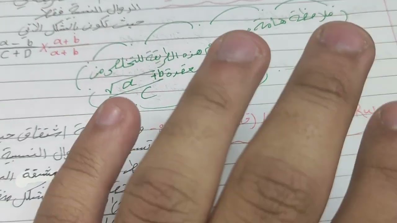 رياضيات ملاحظات limit الغايات