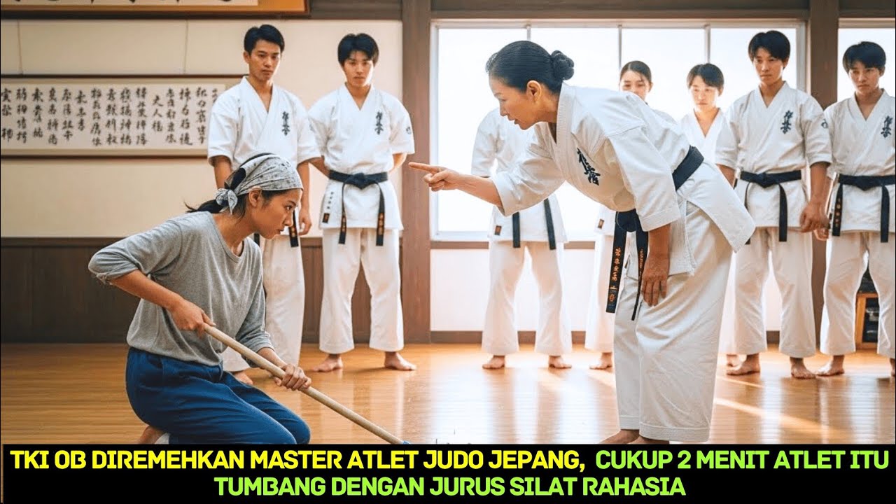 “LAWAN AKU DISINI” TKI OB ini ditantang master atlet judo JEPANG, cukup 2 menit bikin semua terkejut