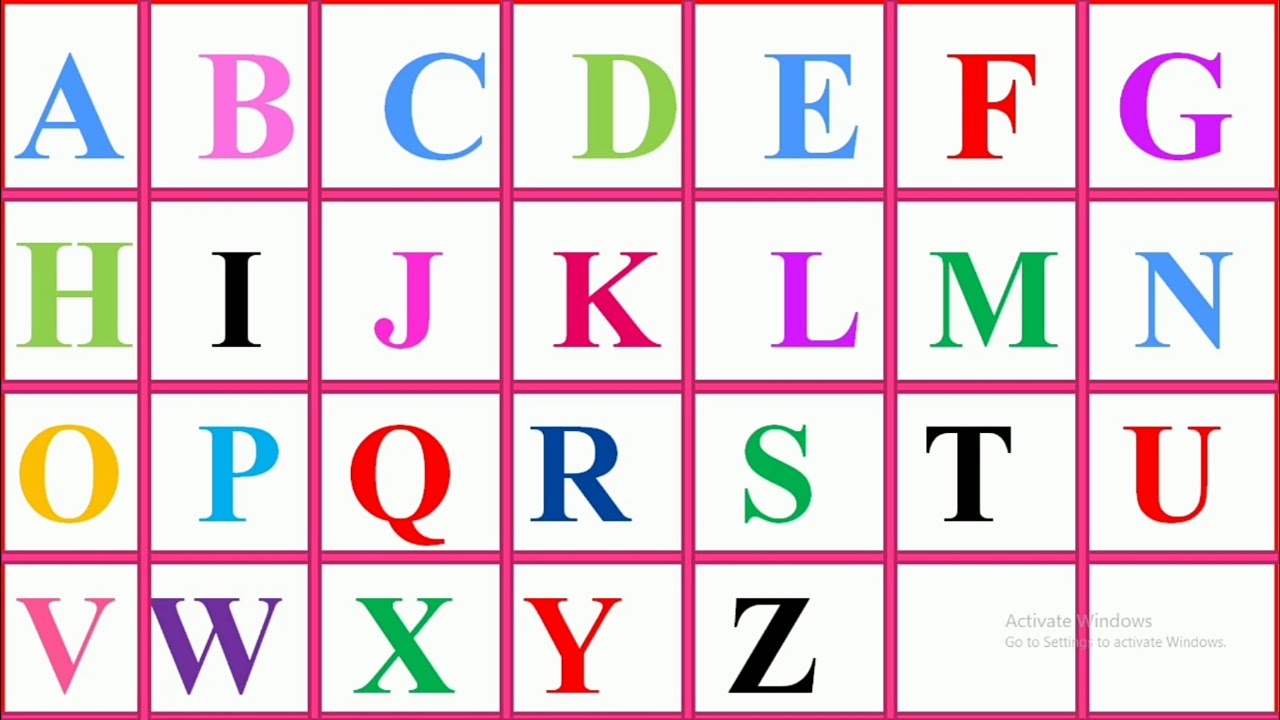 ABCD Alphabet Chart