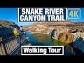 4K City Walks - Walking Snake River Canyon Trail - Twin Falls Idaho - Virtual Treadmill Scenery Walk