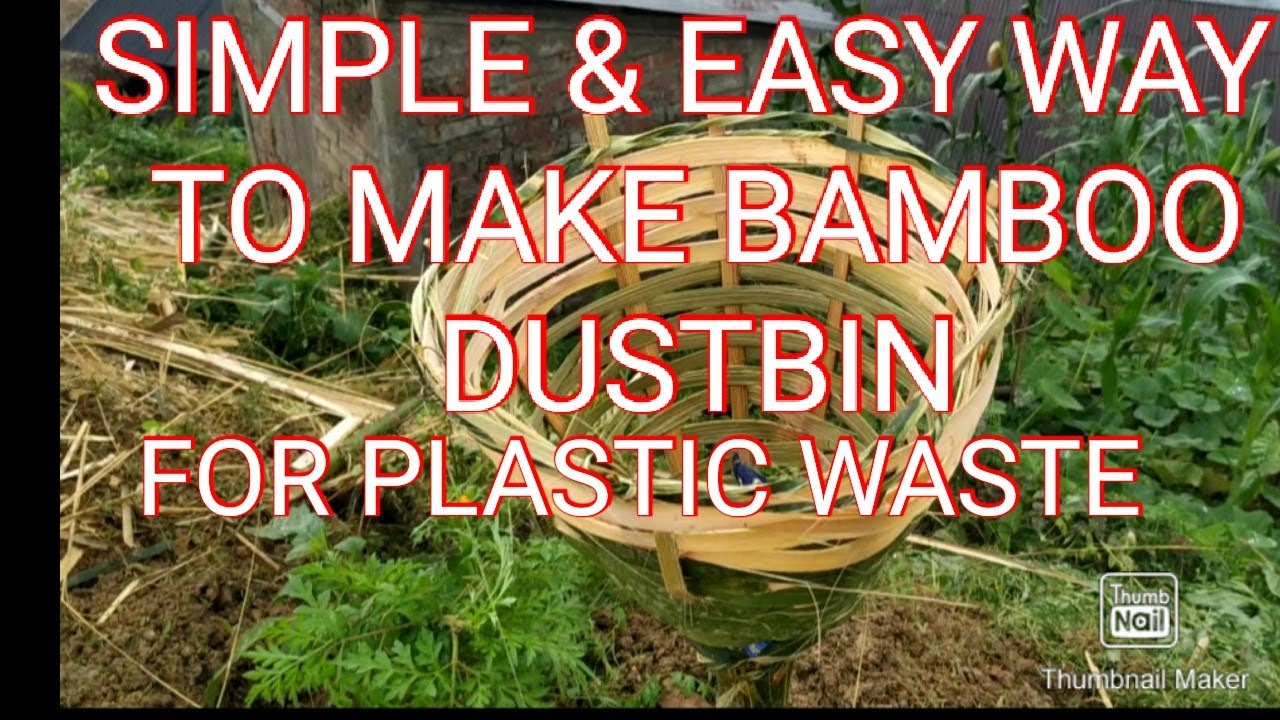How to make Bamboo Dustbin||Life hack| Simple Method