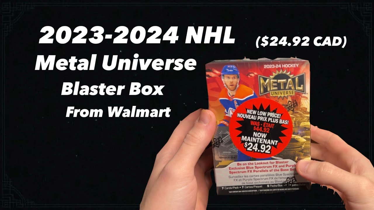 Cheap Walmart Pack Box Has the Coolest NHL Cards I’ve Ever Seen (23-24 Metal Universe)