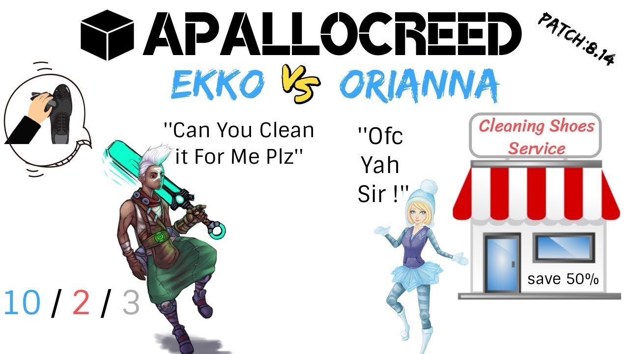 Apallocreed | Ekko vs Orianna mid Ranked Patch 8.14