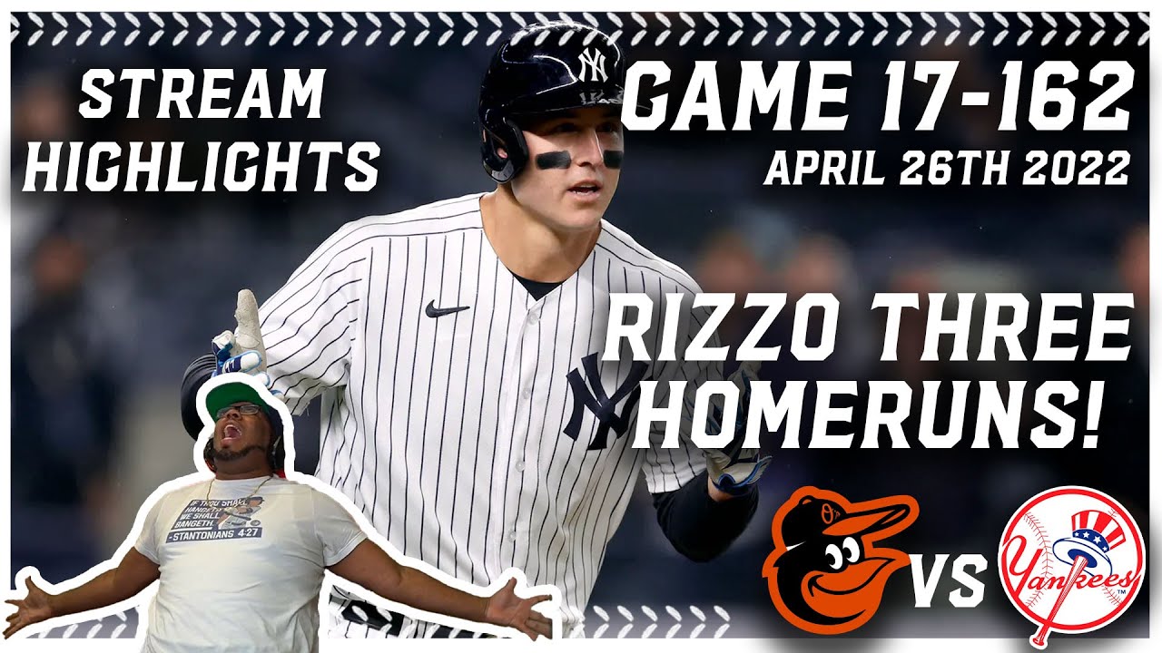 GAME 17-162 YANKEES WIN THE STRANGEST GAME YOU'LL EVER SEE! RIZZO THREE HOMERUNS 🔥