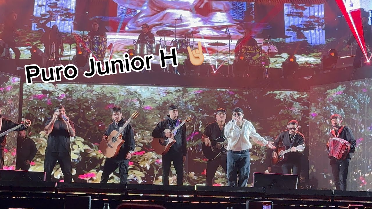 ASÍ FUE EL CONCIERTO DE “JUNIOR H” EN EL ESTADIO DE BÉISBOL EN TOLUCA 2025 💜☔️