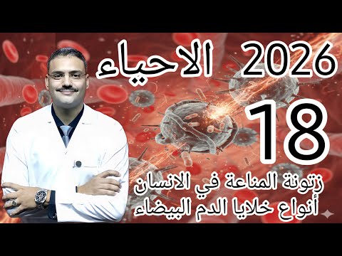 18 احياء تالتة ثانوي دفعة 2026 زتونة المناعة في الانسان و أنواع خلايا الدم البيضاء 