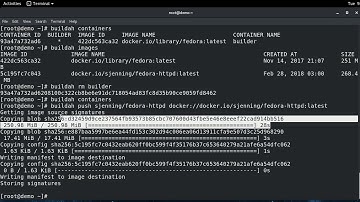 Using buildah + podman + skopeo in a container workflow