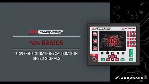 505XT Configuration/Calibration - Speed Signals