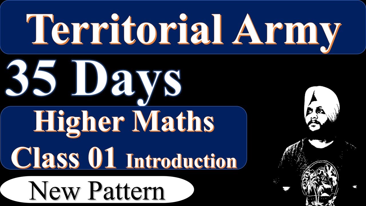 Territorial Army 2025 || Advanced Maths Course Introduction || Crack the Exam with Confidence!