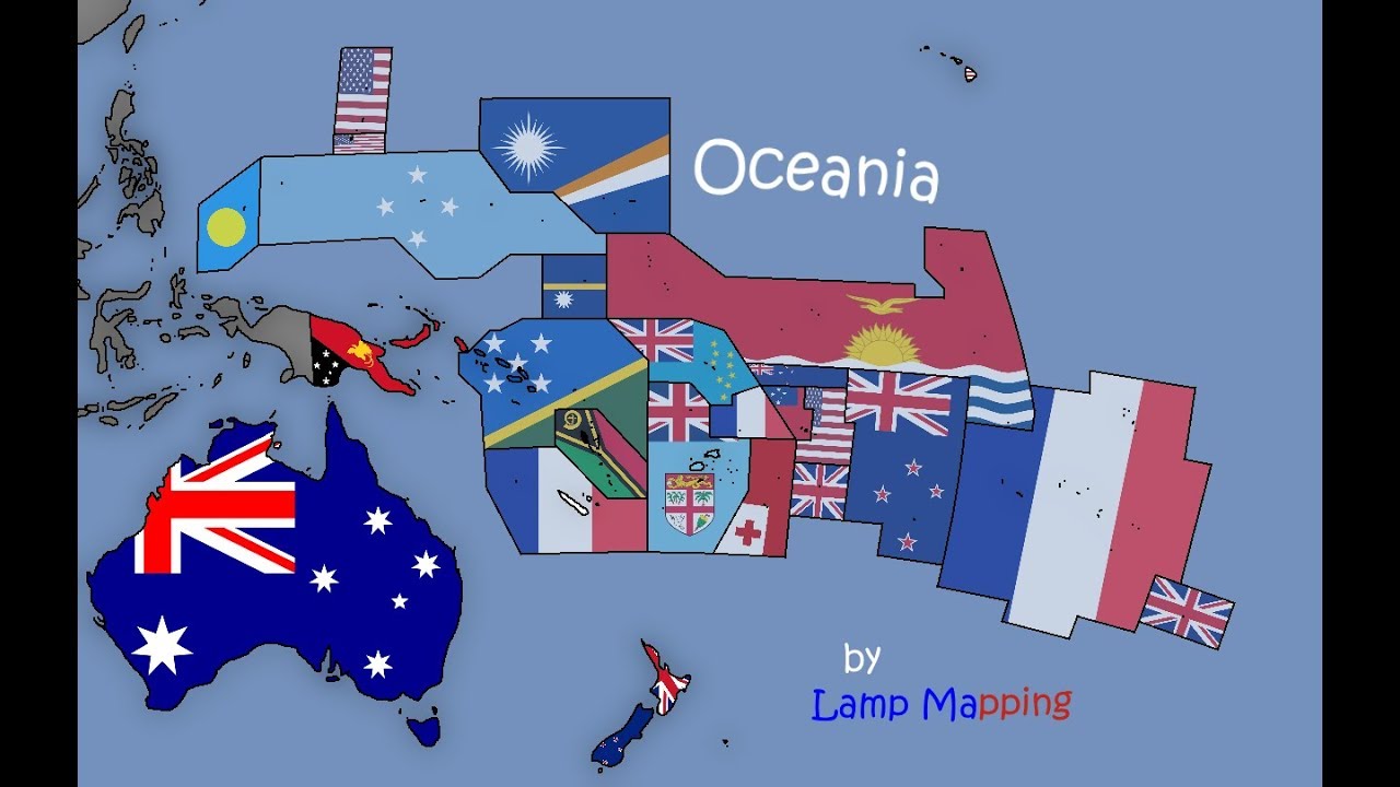 Flag Maps World Collab Episode 5 Oceania Ft P3pik Youtube