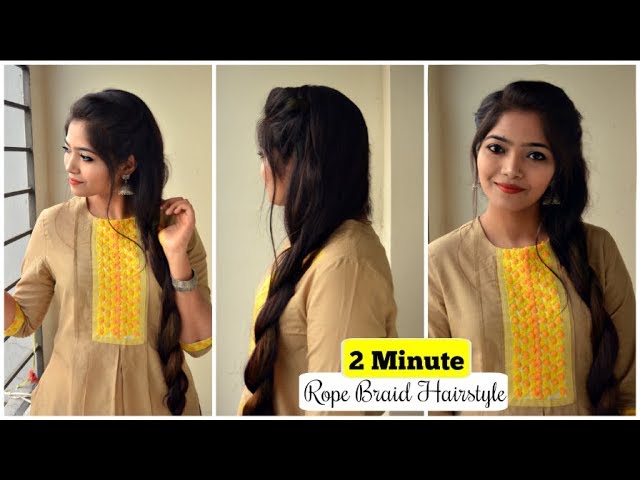 Knot Hairstyle for Kurti dress👗 | Instagram