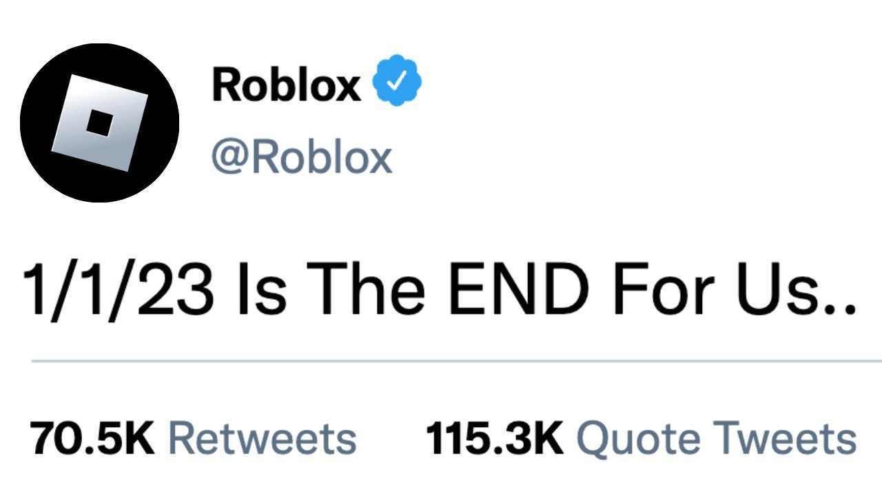 Is Roblox Actually Getting SHUT DOWN In 2023 YouTube