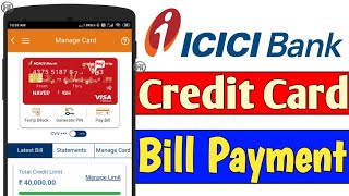 How to Pay icici Credit Card Bill Online iMobile app | How to Link My Credit Card to iMobile App