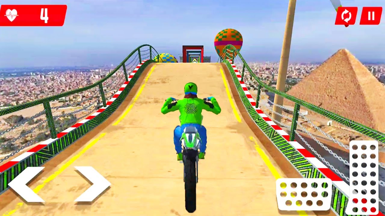 Tricky Bike Stunt Racing Games - New Bike Games 3D - Bike Stunt Ride Game