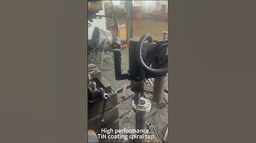 HSSE Spiral flute tap tapping #machine #tapping #threading #machining