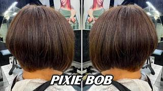 Soft Short Pixie Bob Haircut for Women | Classy Layered Bob Cut with Added Volume