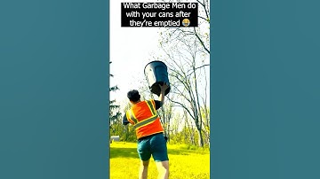 No garbage cans were injured in the making of this video 😂 | #Shorts #garbagetruck #Comedy