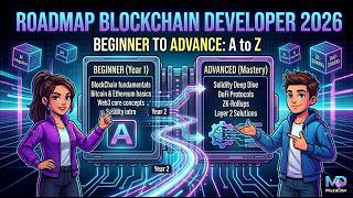 Blockchain Developer Roadmap 2026 | Step-by-Step Guide for Beginners #muzadev #blockchain #coding