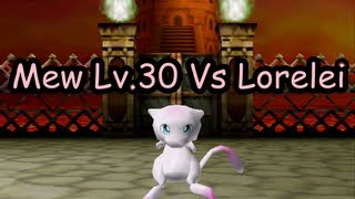 Pokémon Stadium 1 Tas Mew Lv.30 Vs. Lorelei Runde 2