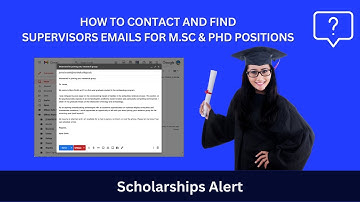 How to Contact and find Supervisors emails for M.Sc & PhD Positions | Effective Way Write Emails |