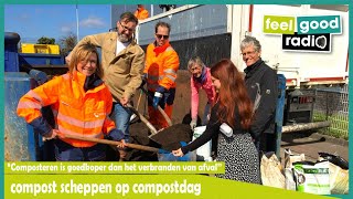 29-03-2025 - Rijswijk - Mark Wit Schept Compost Tijdens Compostdag In Rijswijk