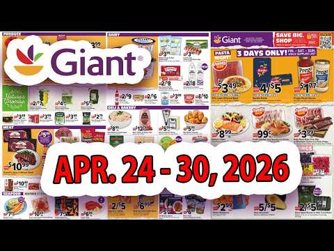 GIANT Grocery Deals Weekly Ad Preview April 24-30 2026 GiantFood GroceryHaul Deals