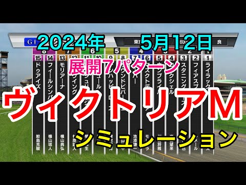 ヴィクトリアマイル2024 シミュレーション 《展開7パターン》【 競馬予想 】【 ヴィクトリアM2024 予想 】