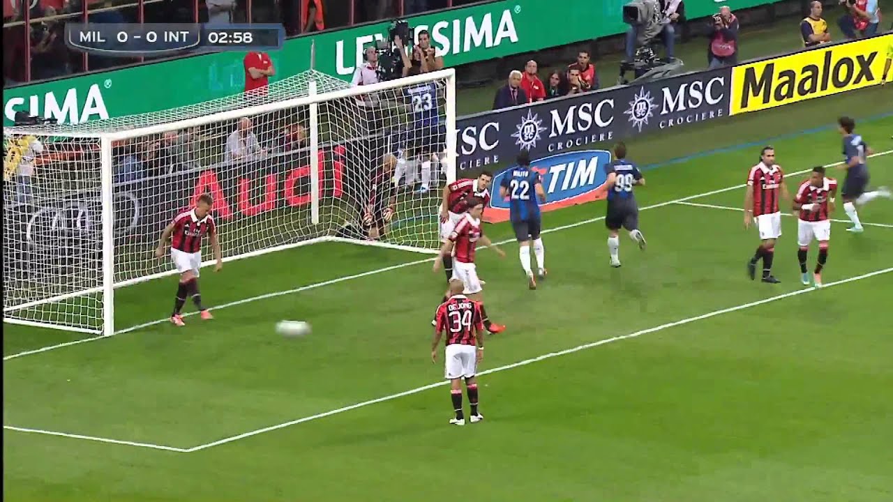 AC Milan 0 - 1 Inter Milan  [Samuel Goal] (10/7/2012)