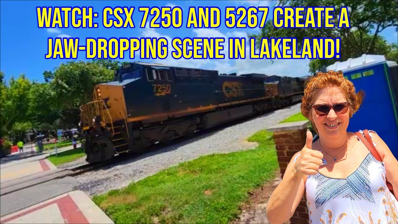 Hold Your Breath! The Moment CSX 7250 and CSX 5267 Train Stormed ...