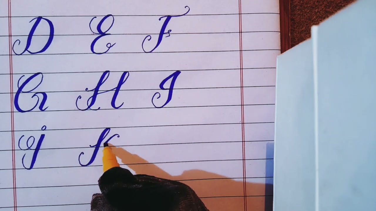 Calligraphy A-Z capital letters using marker | Stylish handwriting for beginners Part 1