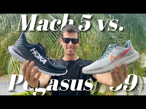 HOKA MACH 5 vs. NIKE PEGASUS 39: a showdown between two popular & similarly priced running shoes!