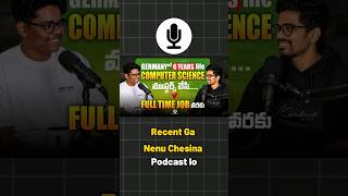 Telugu podcast Masters in Computer Science Germany #MastersInGermany #StudyInGermany #mikgermany